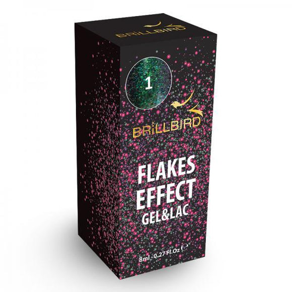 Brillbird Flake effect gel&lac - 1