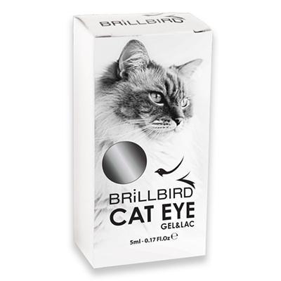 Brillbird Cat eye effect gel&lac - Silver