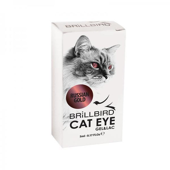 Brillbird Cat eye effect gel&lac - Russian gold
