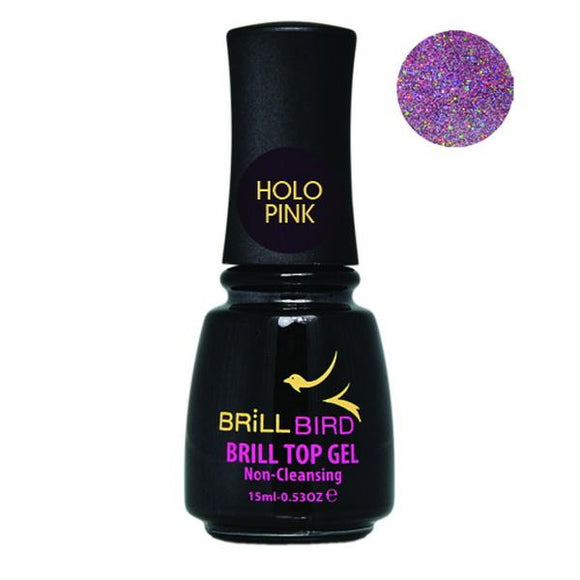 Brillbird Brill top gel - Holo pink