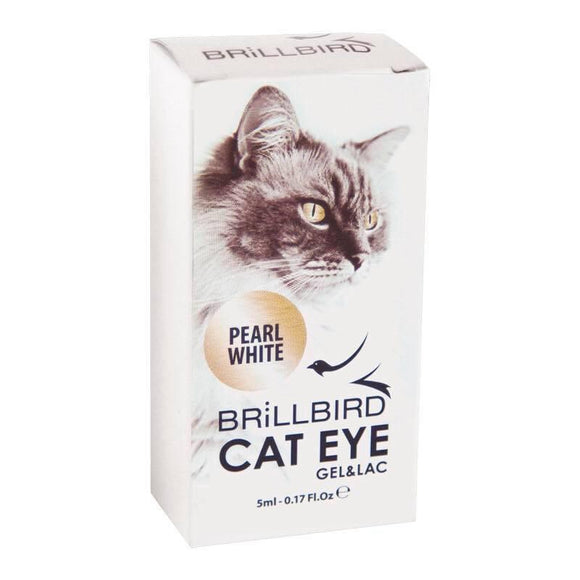 Brillbird Cat eye effect gel&lac - Pearl White