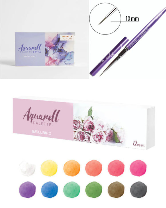 Brillbird Aquarell Pallet Starter Pack